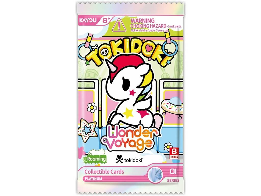 Cartes à collectionner Tokidoki Wonder Voyage Série 1 Roaming Sachet sous blister contenant 8 cartes