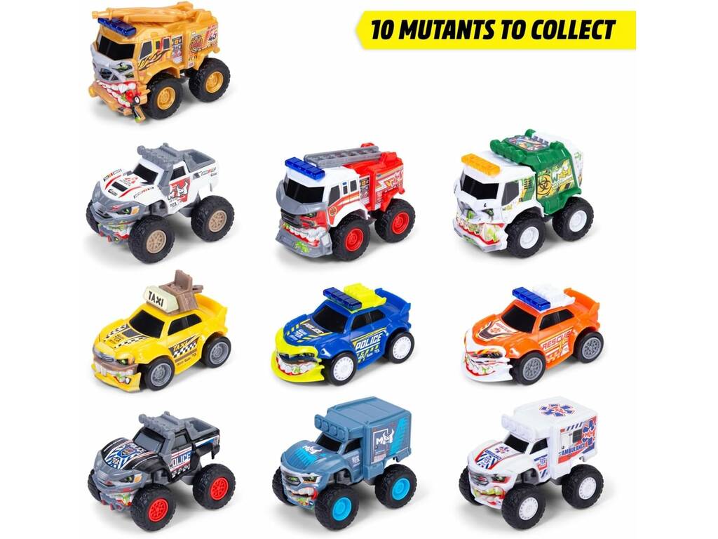 Motor Mutants City Invasion Serie 1 Vehículo de 8 cm con Slime - imagen 3