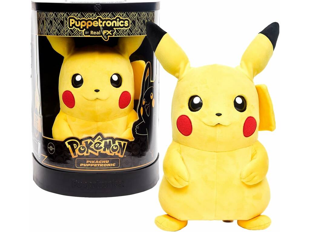 Pokémon Puppetronics Real FX Muñeco Pikachu con Más de 120 Sonidos y Reacciones de 40 cm