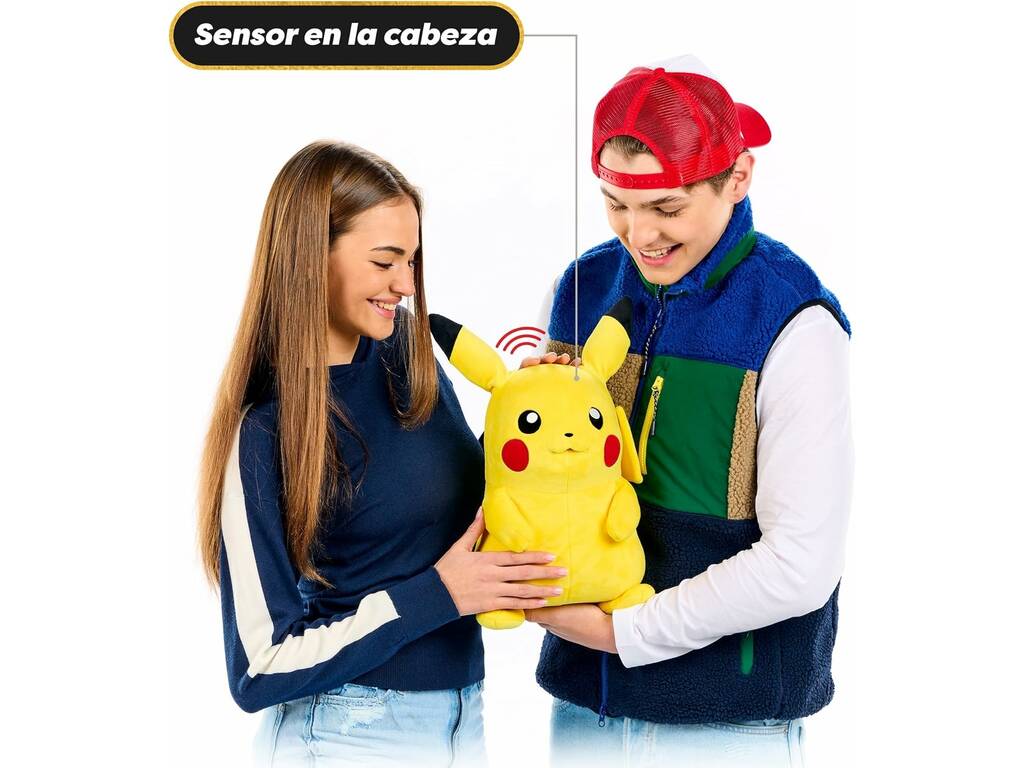 Pokémon Puppetronics Real FX Muñeco Pikachu con Más de 120 Sonidos y Reacciones de 40 cm