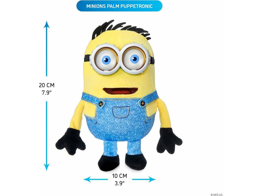 Peluche Minions & Monsters Henry de Puppetronics 20 cm avec sons et mouvements réalistes