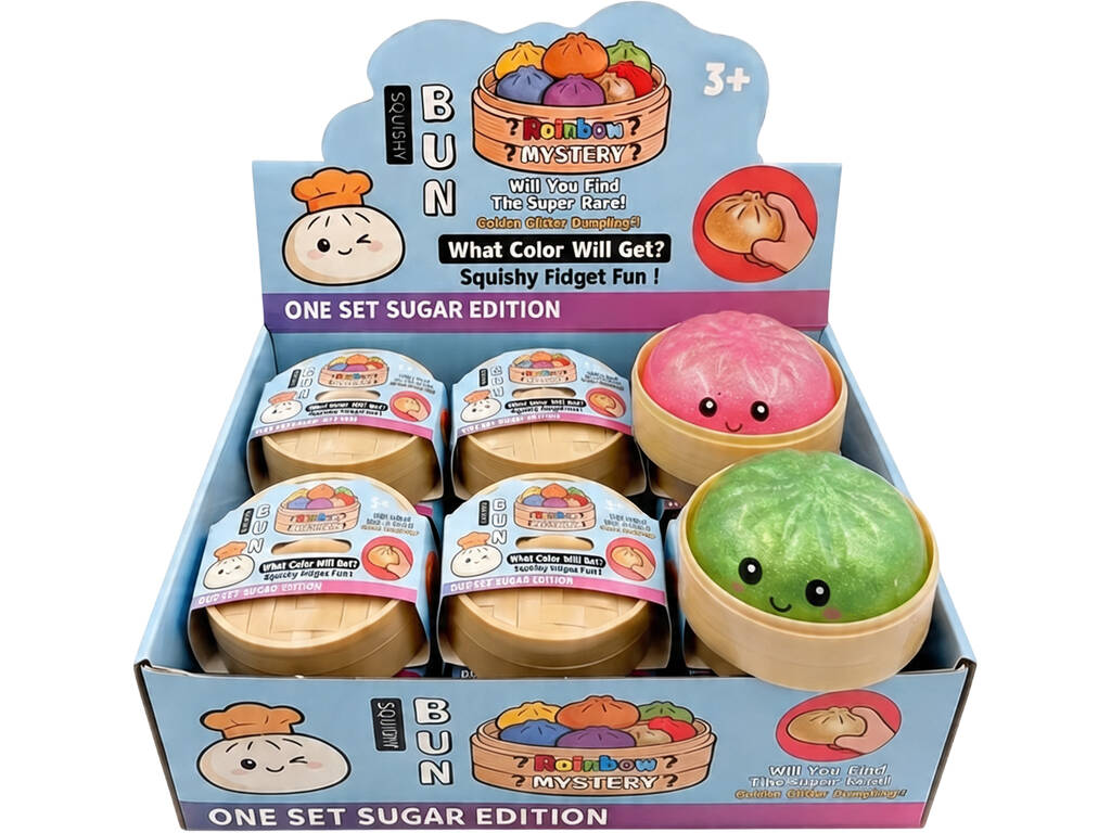 Dumpling Squishy Sugar Unidade Surpresa de 10 cm