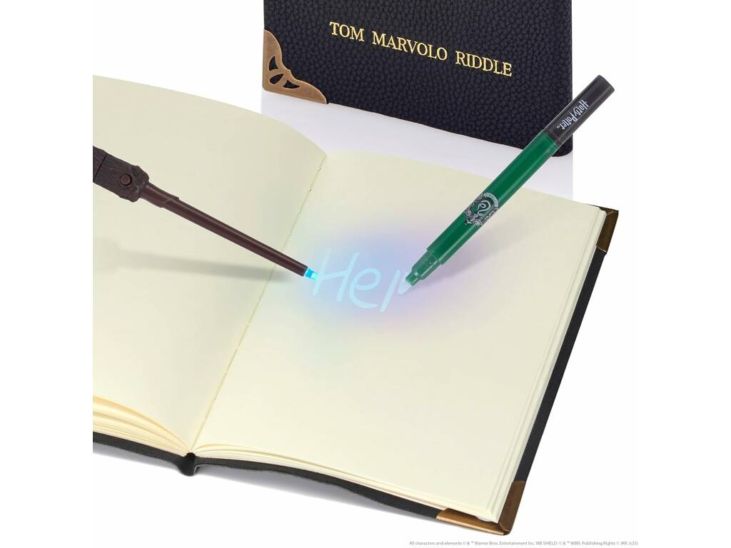 Harry Potter Tom Riddles Tagebuch mit Magischem Stift und UV-Zauberstab 10 cm - imagen 3