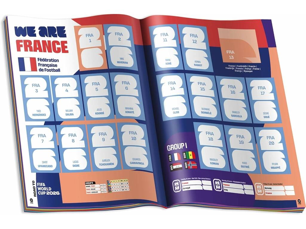 FIFA World Cup 2026 Starter Pack con álbum y 4 Sobres Panini