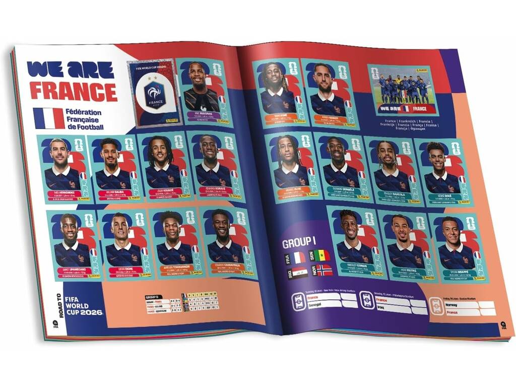 FIFA World Cup 2026 Starter Pack con álbum y 4 Sobres Panini