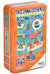 Domino triangulaire, boîte en métal