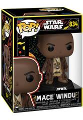 Figurine Funko Pop Star Wars Mace Windu rétro avec tête articulée