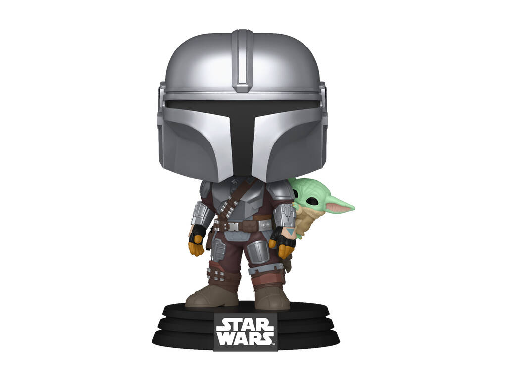 Figurine Funko Pop Star Wars The Mandalorian et Grogu - The Mandalorian avec Grogu