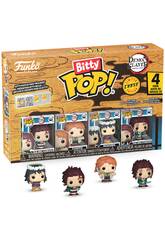 Pack Funko Bitty Pop Demon Slayer n° 4 avec Tanjiro Kamado