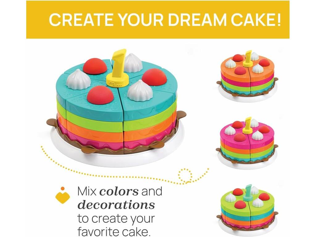 Gâteau arc-en-ciel de 20 cm avec 42 pièces