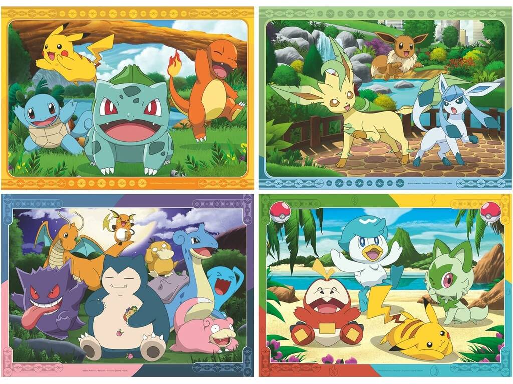 Puzzle 4x100 Bumper Pack Pokémon Je te choisis toi !