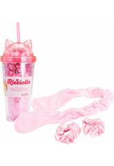 Beauty Routine Set Relax de Vaso con Trenzador de Cabellos
