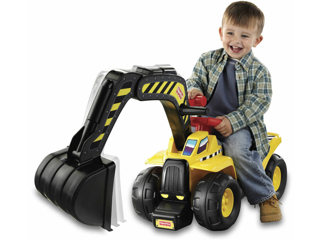 Fisher Price Coulisse Big Action Pelle Excavatrice avec Sons