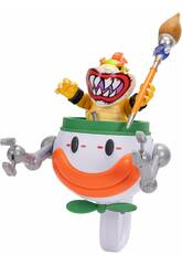 Figurine Bowser Jr. de 14 cm issue du film Super Mario Galaxy avec capsule Clown et accessoires