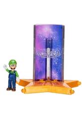 The Super Mario Galaxy Movie Sternenkatapult mit Luigi-Figur 3,5 cm
