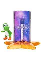 Lanceur stellaire du film Super Mario Galaxy avec figurine Yoshi de 3,5 cm