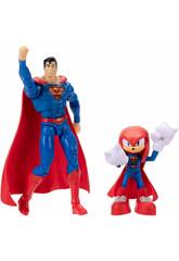 DC X Sonic Multipack Action Figure Superman da 13 cm e Knuckles da 7 cm