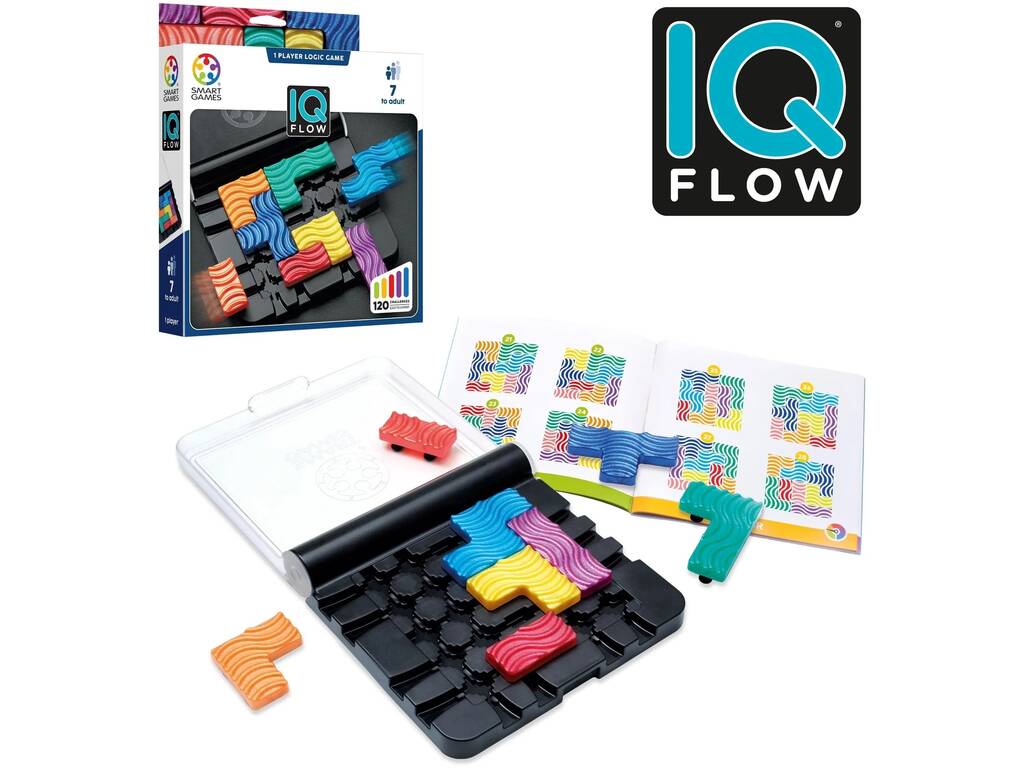Smart Games IQ Flow avec 120 défis