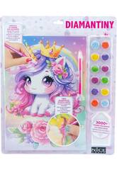 Diamantiny Unicornio Kawaii con Corona