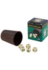 Coppetta e dadi da poker