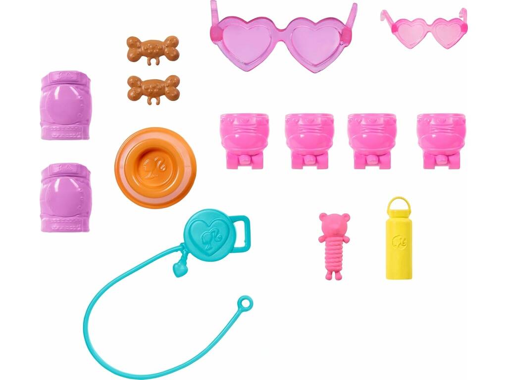 Barbie Pets Muñeca Patina y Corre con Tu Cachorro