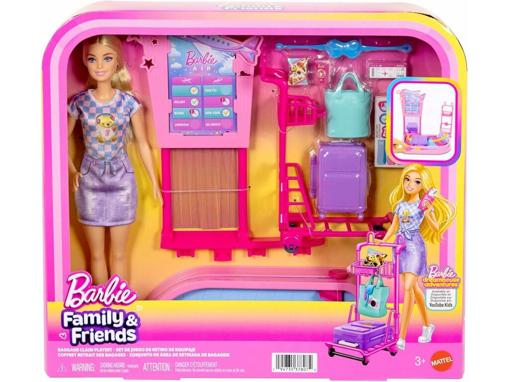 Barbie Family & Friends Conjunto de Recogida de Equipaje