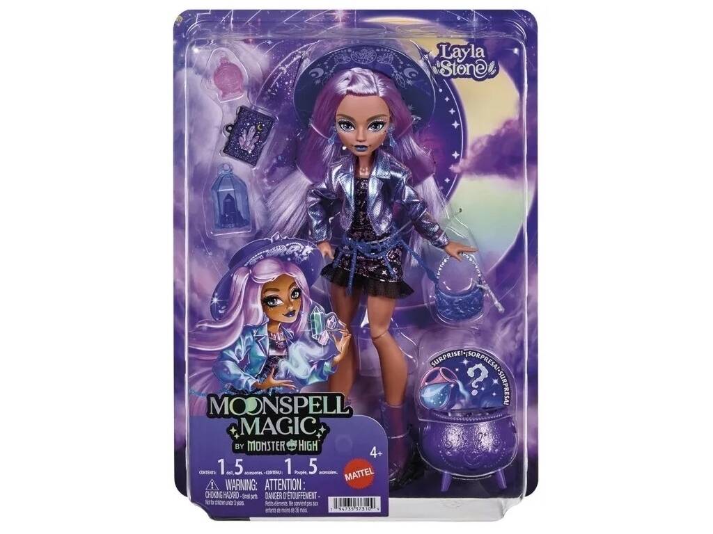 Monster High Moonspell Magic Muñeca Layla Stone con Accesorios