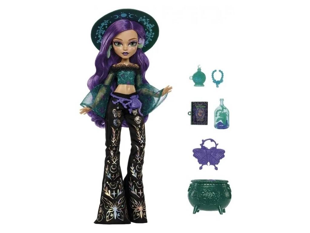 Monster High Moonspell Magic Muñeca Willow Thorne con Accesorios