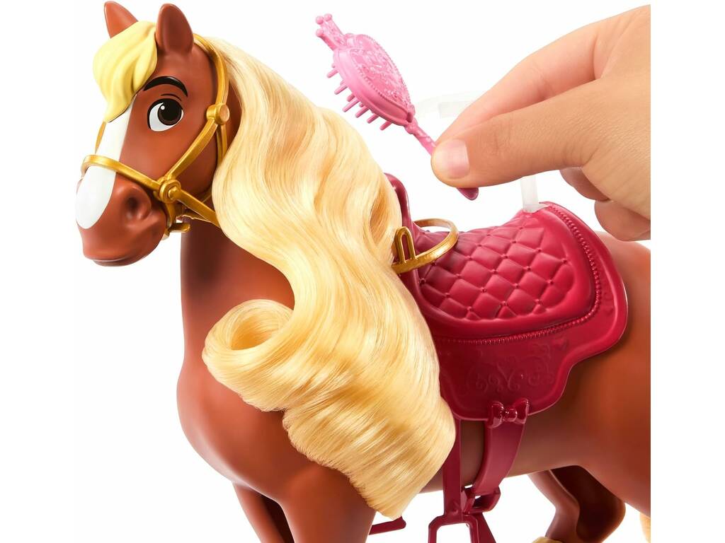 Disney Princess Muñeca Bella de 29 cm con Caballo Philippe de 25 cm - imagen 5