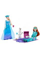 Frozen Pack Conjunto de Hermanas en Pijama con Olaf y Accesorios