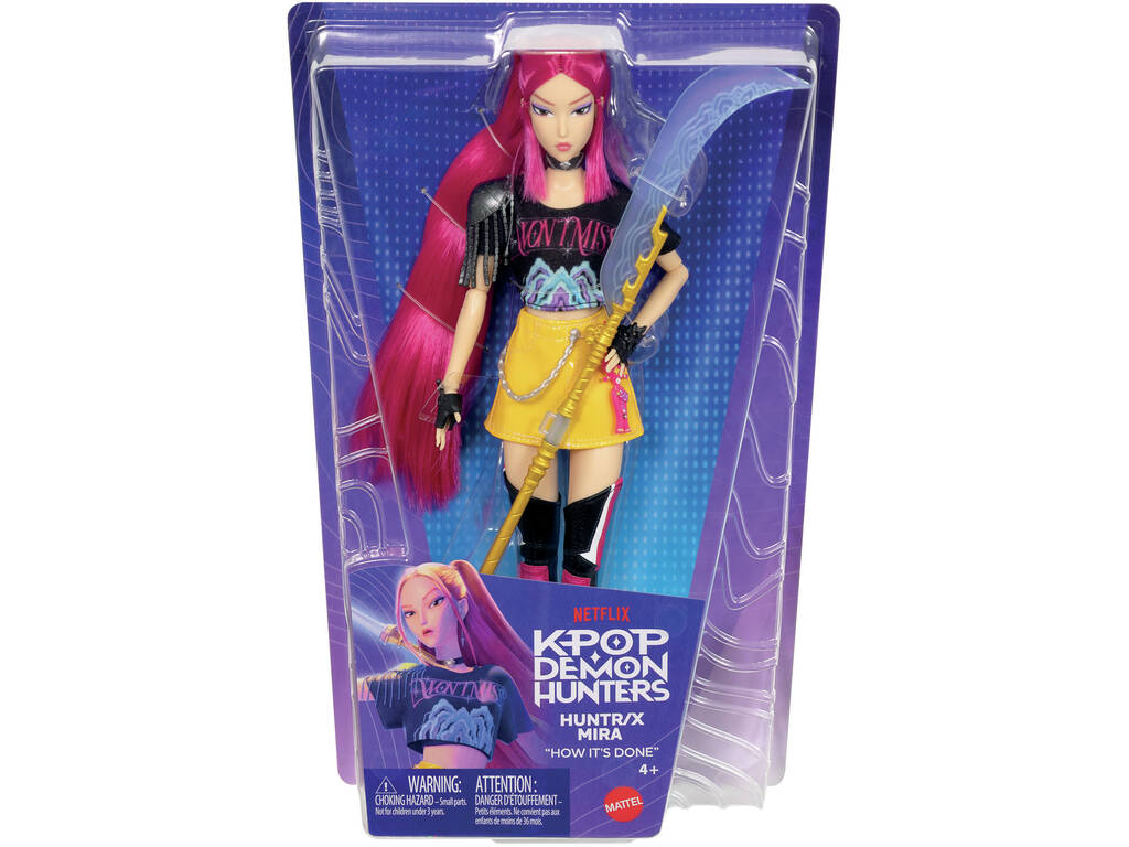 K-Pop Demon Hunters Muñeca Mira Huntrix de 30 cm con Lanza - imagen 2