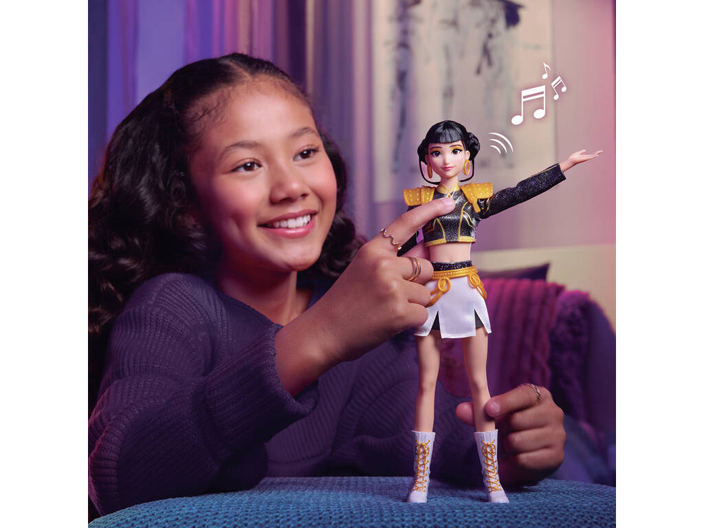 K-Pop Demon Hunters Muñeca Cantante Zoey Golden de 30 cm - imagen 3