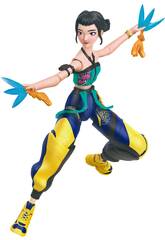 K-Pop Demon Hunters Figura de Acción Zoey Huntrix de 15 cm con Accesorios