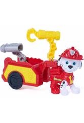 Paw Patrol The Dino Movie Marshall con rimorchio e attrezzi