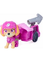 Paw Patrol The Dino Movie Skye con rimorchio e attrezzi