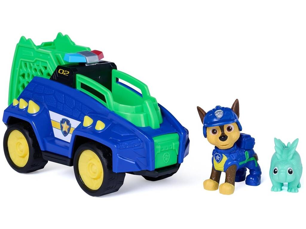 Paw Patrol The Dino Movie Chase con veicolo e dinosauro