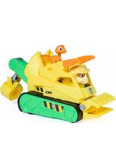 Paw Patrol The Dino Movie Rubble con veicolo e dinosauro
