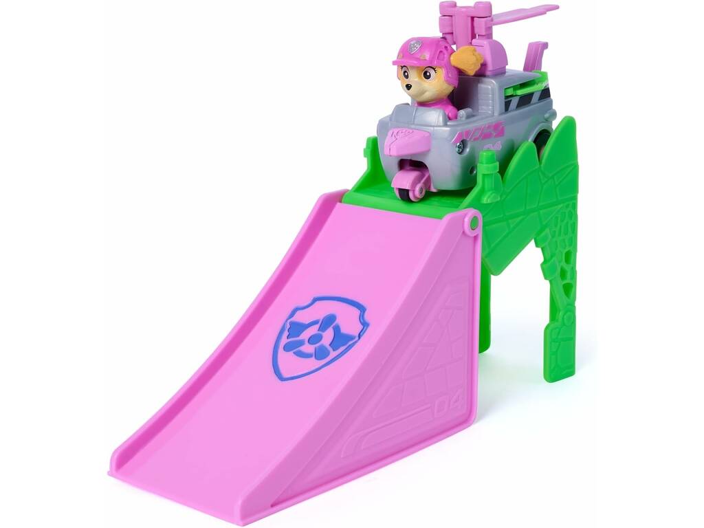 Paw Patrol The Dino Movie Vehículo Jump Shift con Rampa