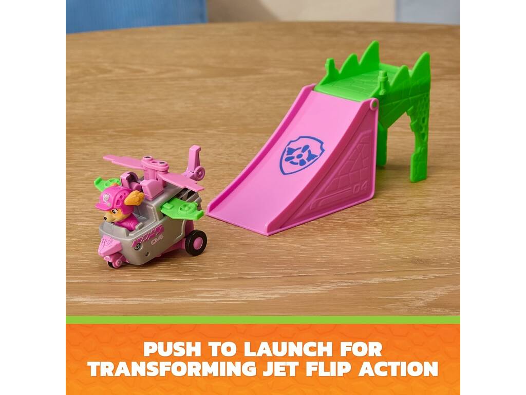Paw Patrol The Dino Movie Vehículo Jump Shift con Rampa
