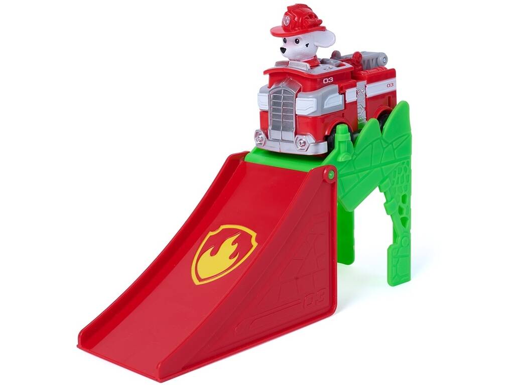 Paw Patrol The Dino Movie Vehículo Jump Shift con Rampa