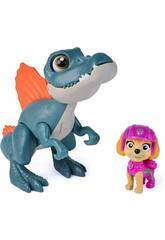 Paw Patrol The Dino Movie Pack Skye e il dinosauro con suoni