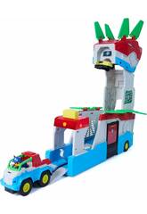 Paw Patrol The Dino Movie: Rimorchio trasformabile in quartier generale con luci e suoni