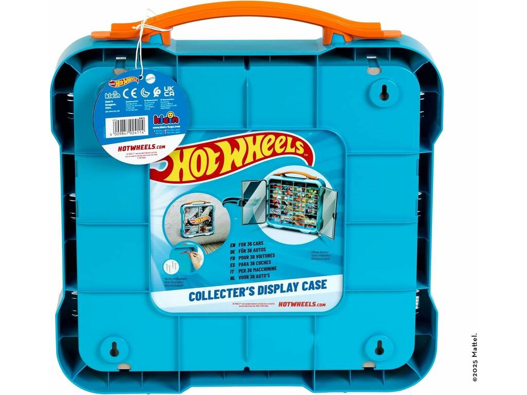 Hot Wheels Maletín Expositor para 36 Coches de 42x40x7 cm con Luz