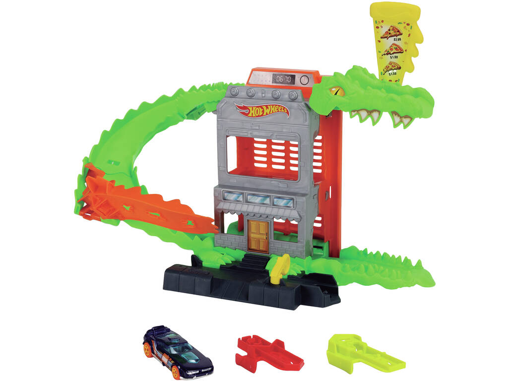 Hot Wheels City Ataque do Crocodilo Pizzero 