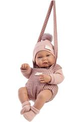 Muñeca Bebé Recién Nacida Nica de 42 cm con Portabebé