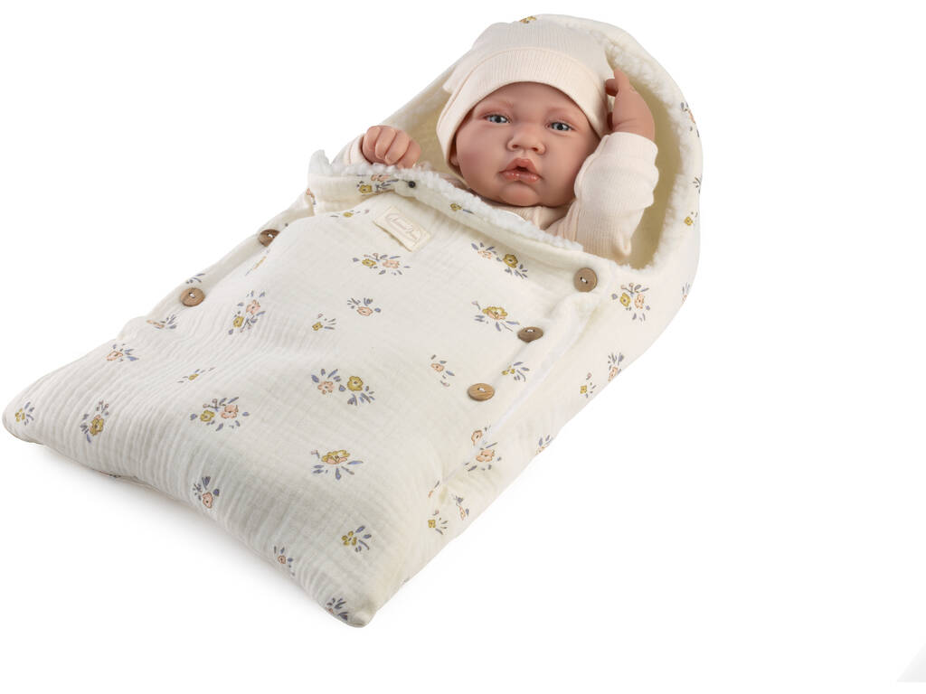 Muñeca Bebé Recién Nacida Lúa Invierno de 42 cm con Chupete y Saquito - imagen 3