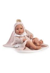Muñeca Bebé Recién Nacida Erika de 42 cm con Chupete y Toquilla