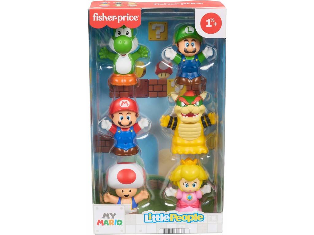 Fisher Price Little People My Mario Pack 6 Figuras