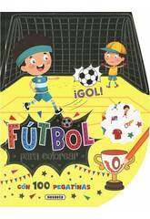 Livro Infantil 100 Autocolantes Futebol para Colorir
