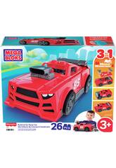 MegaBloks Voiture de course Empile et joue 3 en 1 de 26 pièces